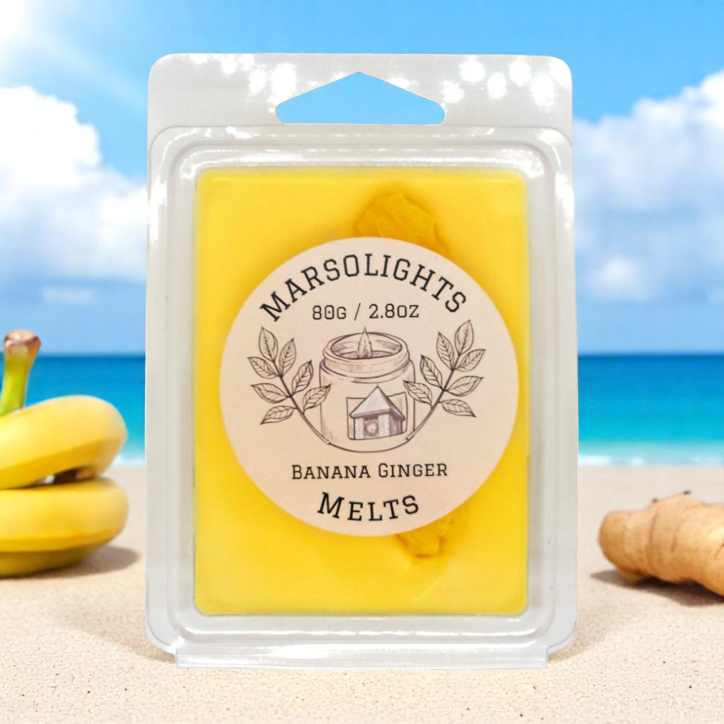 Cire fondante banane gingembre