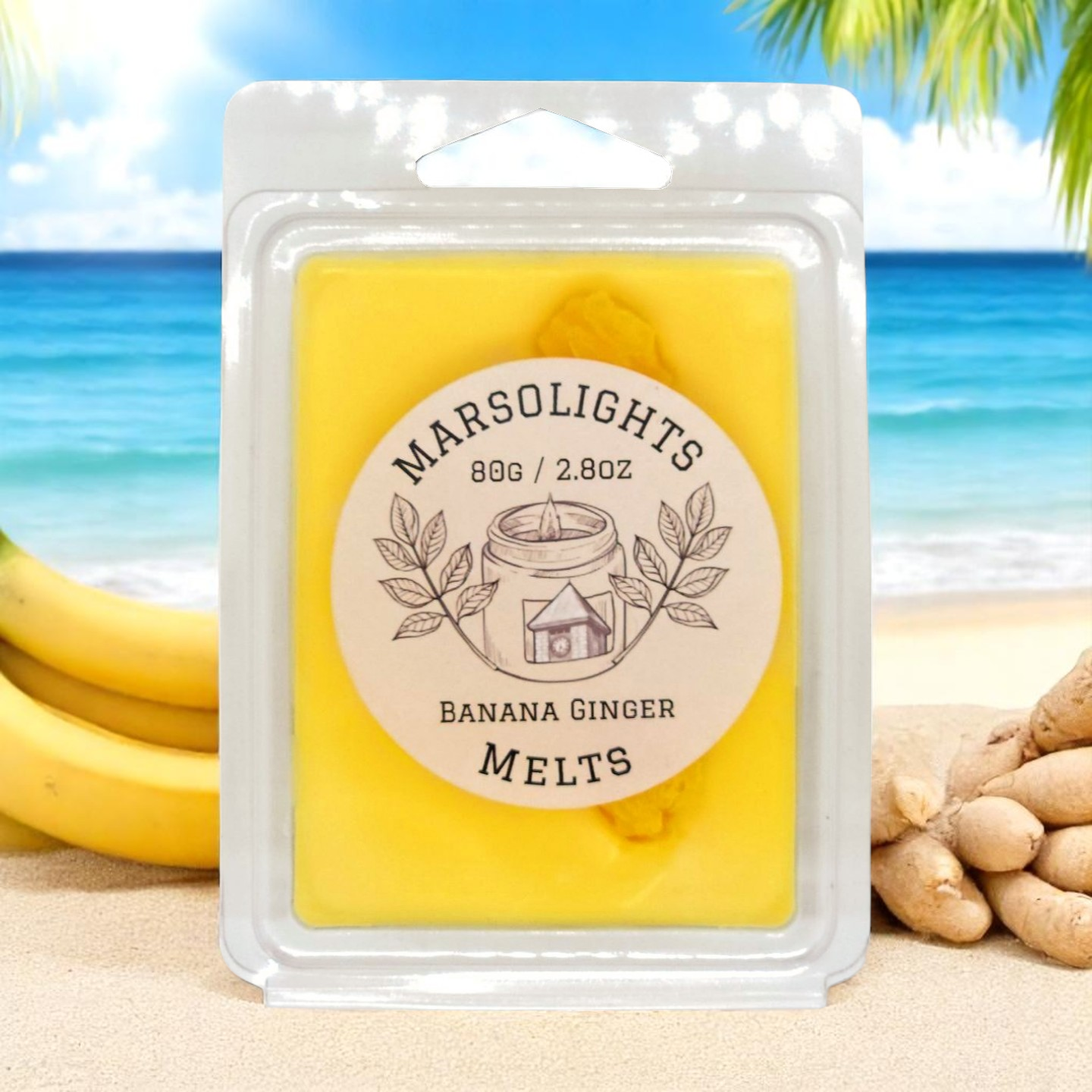 Cire fondante banane gingembre