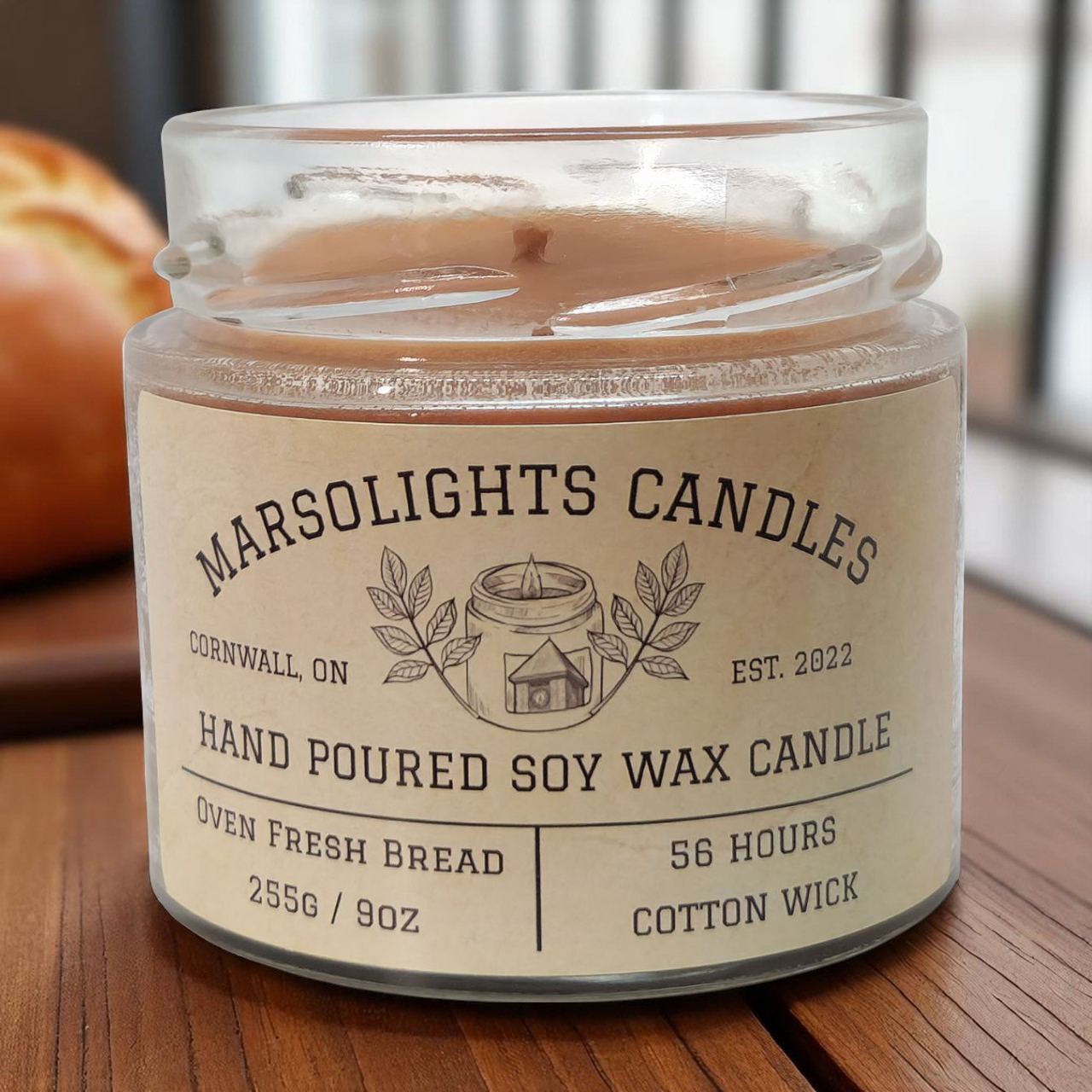 Made with Freedom Soy wax and premium fragrance oils, this cozy scent opens with the mouthwatering blend of fresh dough and aromatic seeds. A rich middle note of warm, creamy butter adds depth and indulgence, while the base of warm baked bread accord wraps your space in the comforting scent of just-out-of-the-oven loaves.