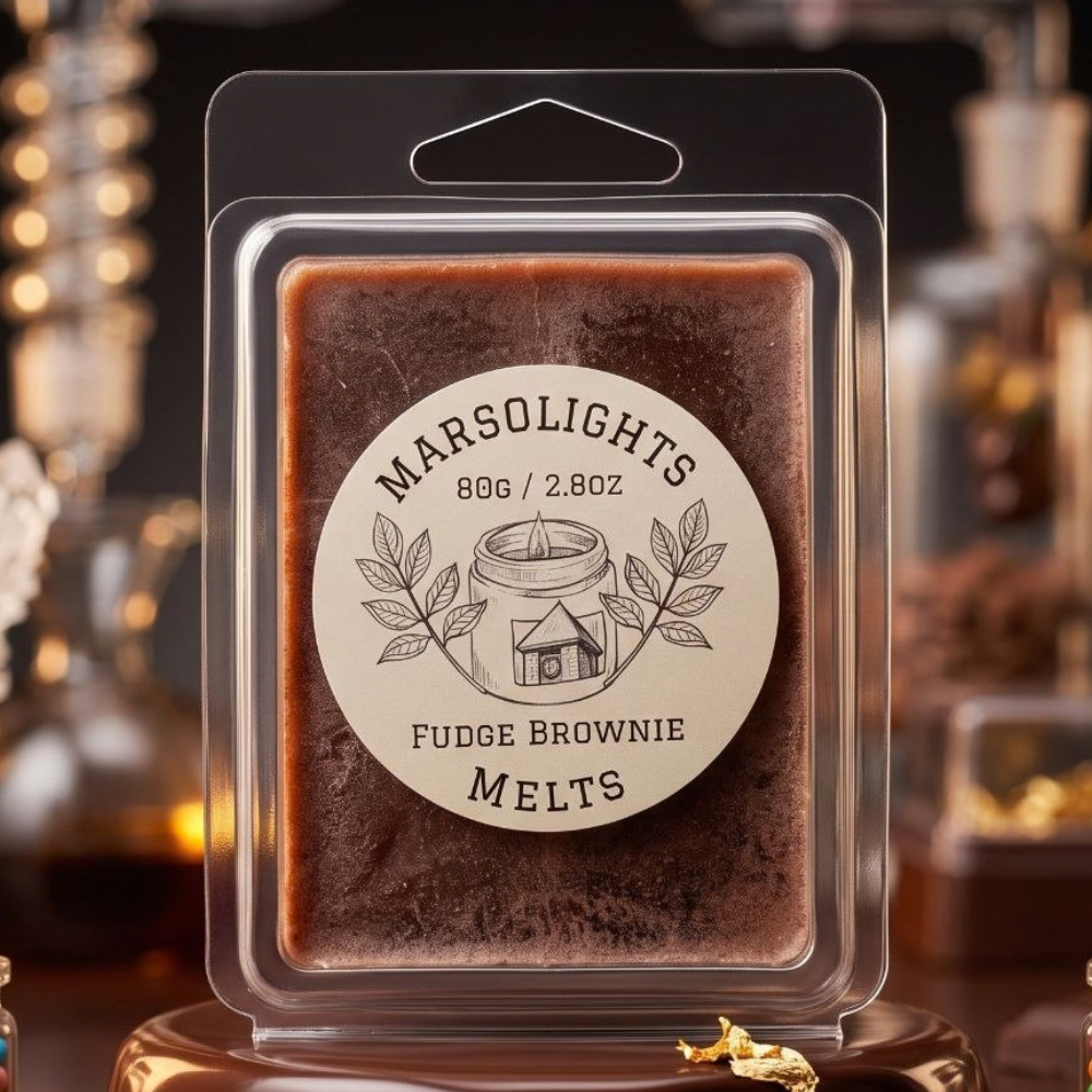 Fudge Brownie Wax Melt
Fragrance Notes:
Top: Warm Chocolate Ganache, Melted Butter
Middle: Rich Cocoa Powder, Sugared Fudge
Base: Warm Vanilla, Bakery Notes
Wax Melt Size: 80 g / 2.8 oz
Aroma Time: Approximately 6-8 hours per melt
Soy Wax / Made in Canada / Phthalate Free / Paraben Free