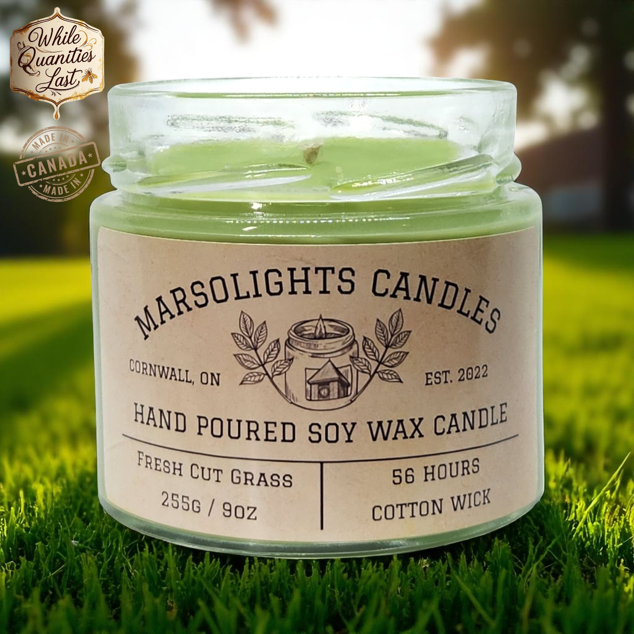 Fresh Cut Grass - Soy Candle
