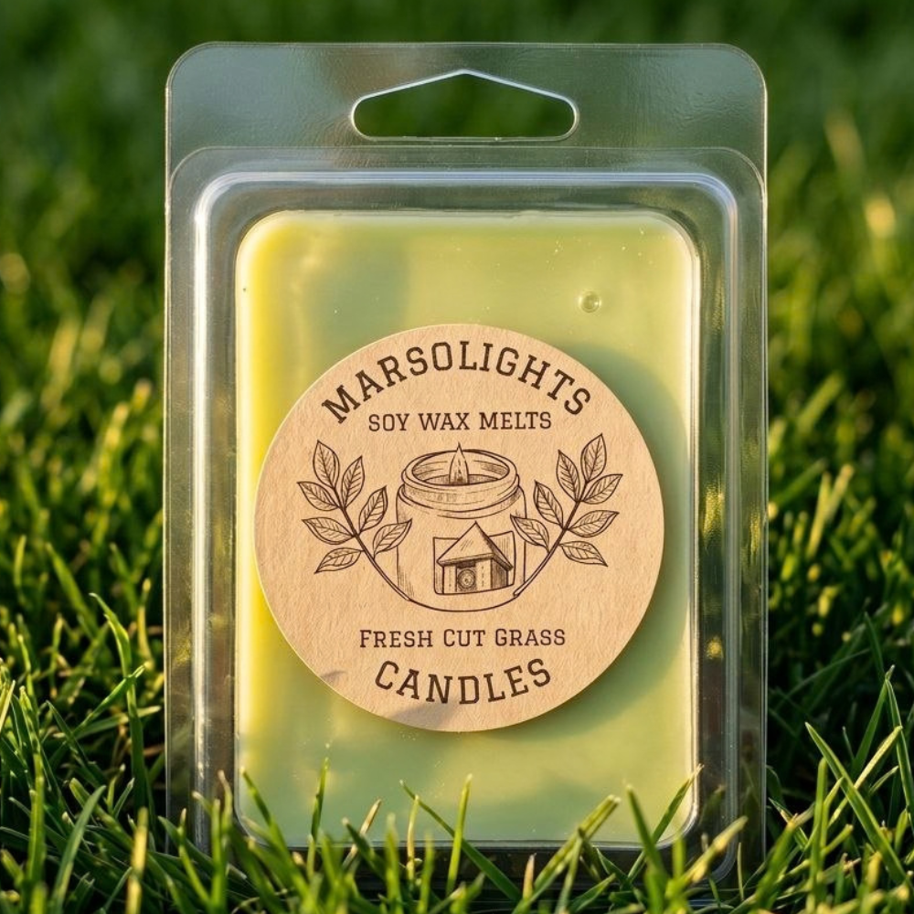 Fresh Cut Grass Soy Wax Melts by Marsolights Candles
Wax Melt Size: 80 g / 2.8 oz
Aroma Time: Approximately 6-8 hours per melt
Soy Wax
Made in Canada / Phthalate Free / Paraben Free
Fragrance Notes:
Top: Zesty Lemon, Citrus, Lemongrass
Middle: Dew-Kissed Grass, Green Leaves, Palmarosa
Base: Earthy Moss, Galbanum, Clary Sage
