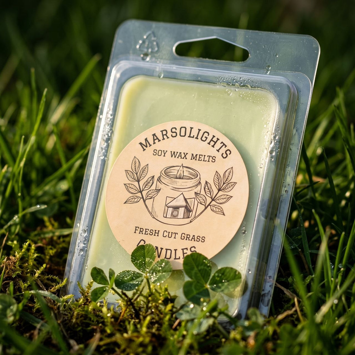 Fresh Cut Grass Soy Wax Melts by Marsolights Candles
Wax Melt Size: 80 g / 2.8 oz
Aroma Time: Approximately 6-8 hours per melt
Soy Wax
Made in Canada / Phthalate Free / Paraben Free
Fragrance Notes:
Top: Zesty Lemon, Citrus, Lemongrass
Middle: Dew-Kissed Grass, Green Leaves, Palmarosa
Base: Earthy Moss, Galbanum, Clary Sage