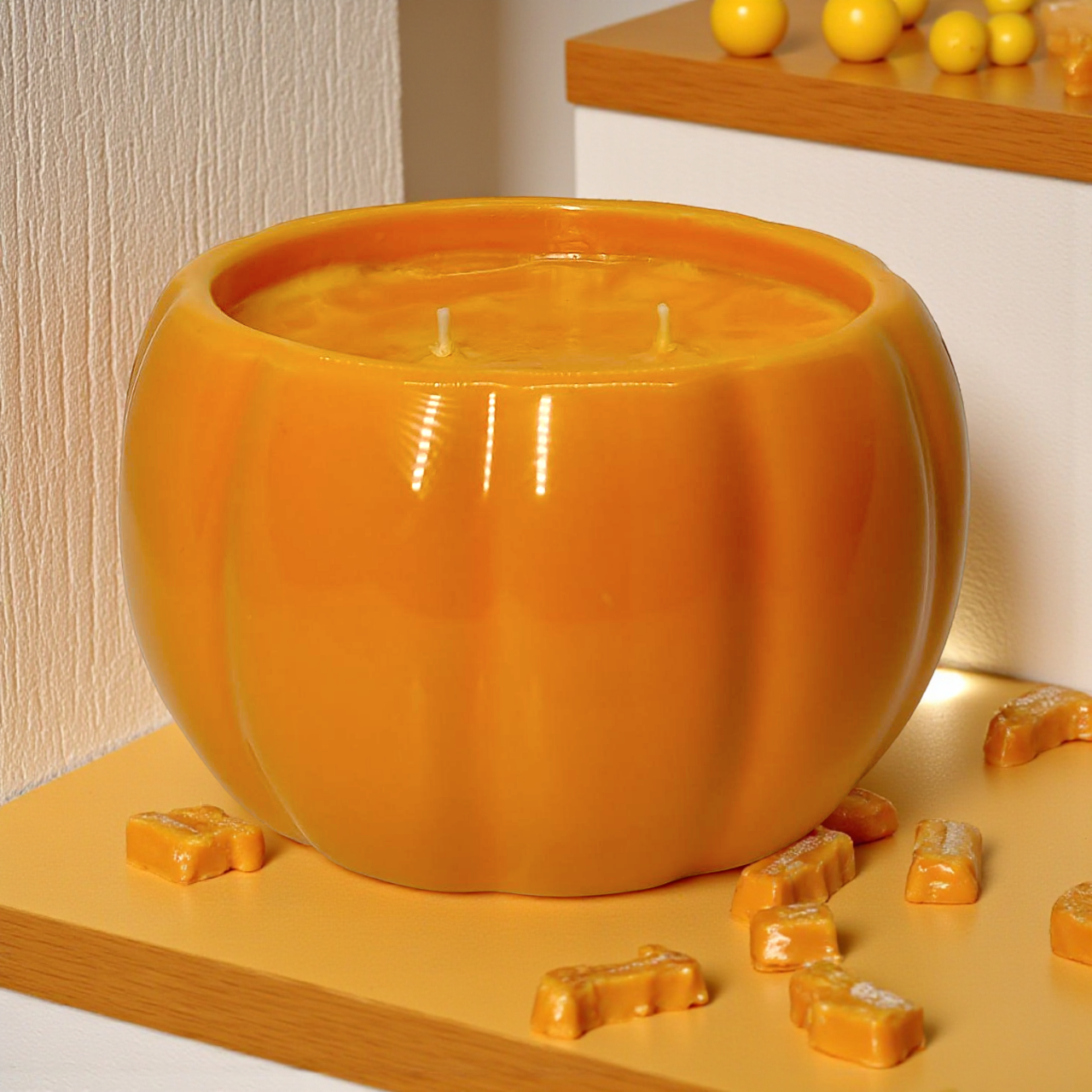 Luxury Pumpkin Jar Soy Candle – 14 oz / 395 g