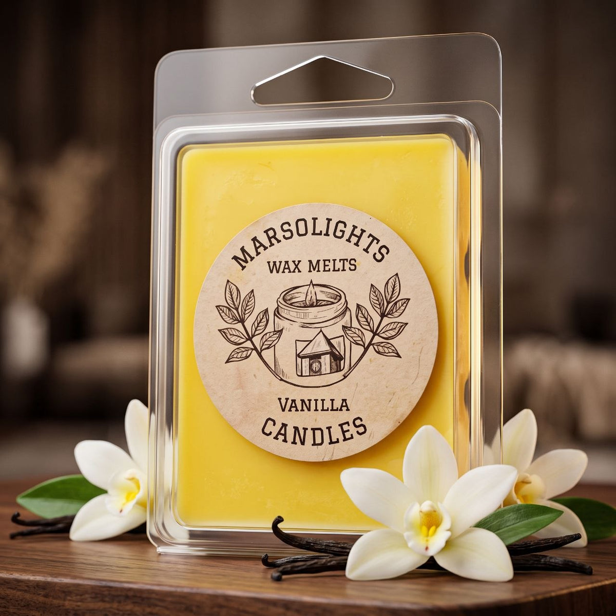 Vanilla Soy Wax Melts
Fragrance Notes:
Top: Coconut, Vanilla Crunch
Middle: Cinnamon, Honeyed Soft Butter
Base: Cassia Root, Vanilla Sugar, Tonka Bean
Wax Melt Size: 80 g / 2.8 oz
Aroma Time: Approximately 6-8 hours per melt
Soy Wax / Made in Canada / Phthalate Free / Paraben Free