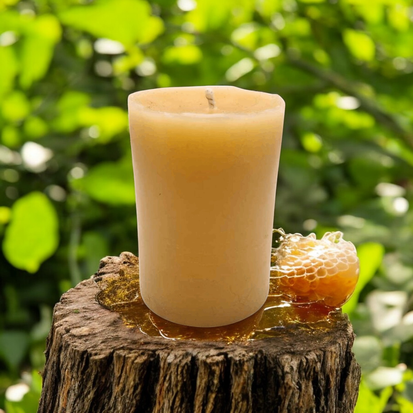 Bougies piliers en cire d'abeille