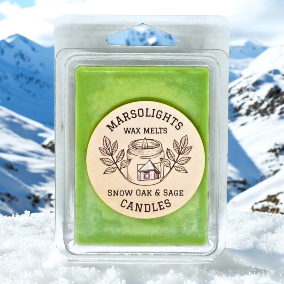 Snow Oak and Sage Wax Melts. 6-8 hours burn time per cube. A blend of snow oak and earthy sage, Infused with invigorating peppermint and eucalyptus notes.
$6 CAD