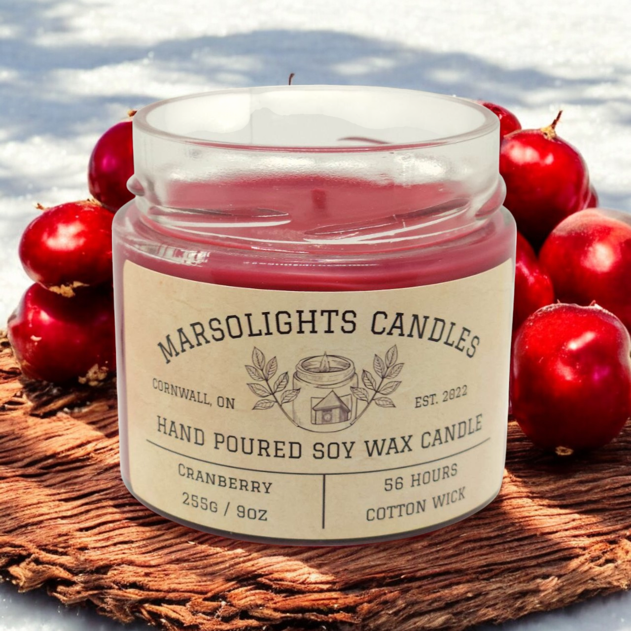 Cranberry - Soy Candle