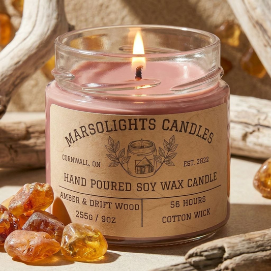 Amber & Driftwood - Soy Candle