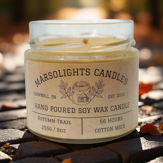 Autumn Trail Soy Candle – Peach, Maple, Cinnamon & Musk

