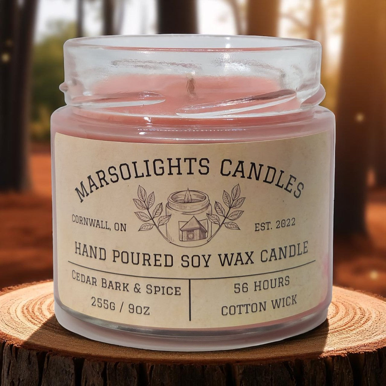 Cedar Bark & Spice – Rustic Canadian Made Candle for Cozy Spaces ...