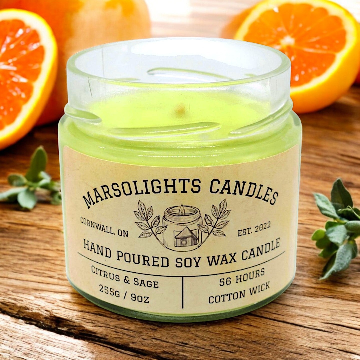 Citrus & Sage - Soy Candle