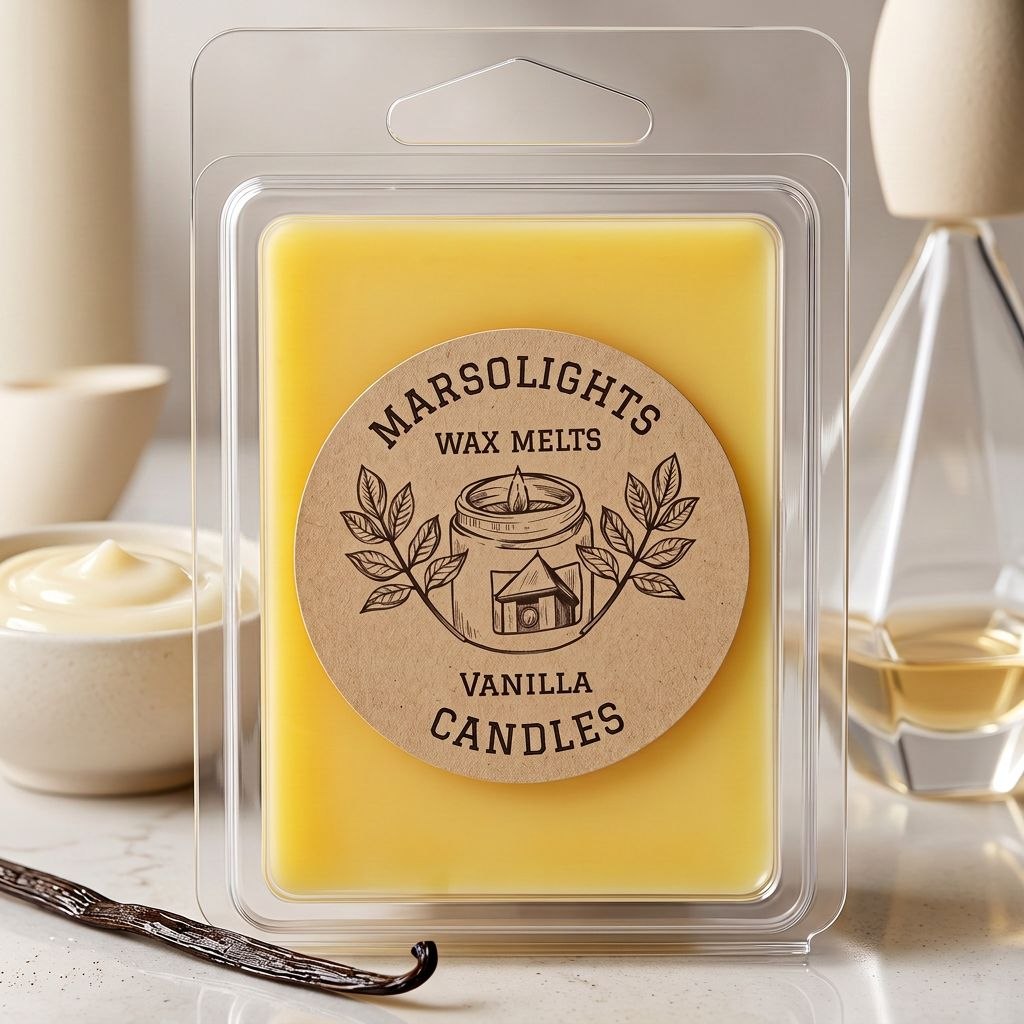 Vanilla Soy Wax Melts
Fragrance Notes:
Top: Coconut, Vanilla Crunch
Middle: Cinnamon, Honeyed Soft Butter
Base: Cassia Root, Vanilla Sugar, Tonka Bean
Wax Melt Size: 80 g / 2.8 oz
Aroma Time: Approximately 6-8 hours per melt
Soy Wax / Made in Canada / Phthalate Free / Paraben Free