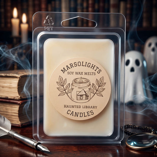 Library Scented Soy Wax Melts
Fragrance Notes:
Top: Antique Teakwood
Middle: Aged Cedar, Worn Leather
Base: Earthy Sandalwood, Dark Musk, Mystical Patchouli
Wax Melt Size: 80 g / 2.8 oz
Aroma Time: Approximately 6–8 hours per melt
Soy Wax / Made in Canada / Phthalate Free / Paraben Free