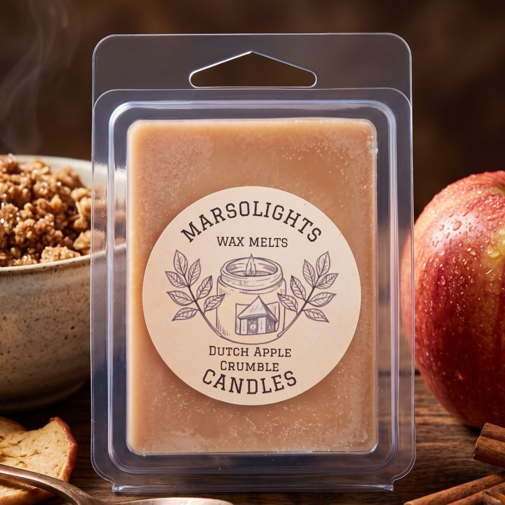 Dutch Apple Crumble Scented Soy Wax Melt
Fragrance Notes:
Top: Crisp Apples, Cinnamon
Middle: Nutmeg, Brown Sugar
Base: Baked Crust Accord, Vanilla
Wax Melt Size: 80 g / 2.8 oz
Aroma Time: Approximately 6-8 hours per melt
Soy Wax / Made in Canada / Phthalate Free / Paraben Free