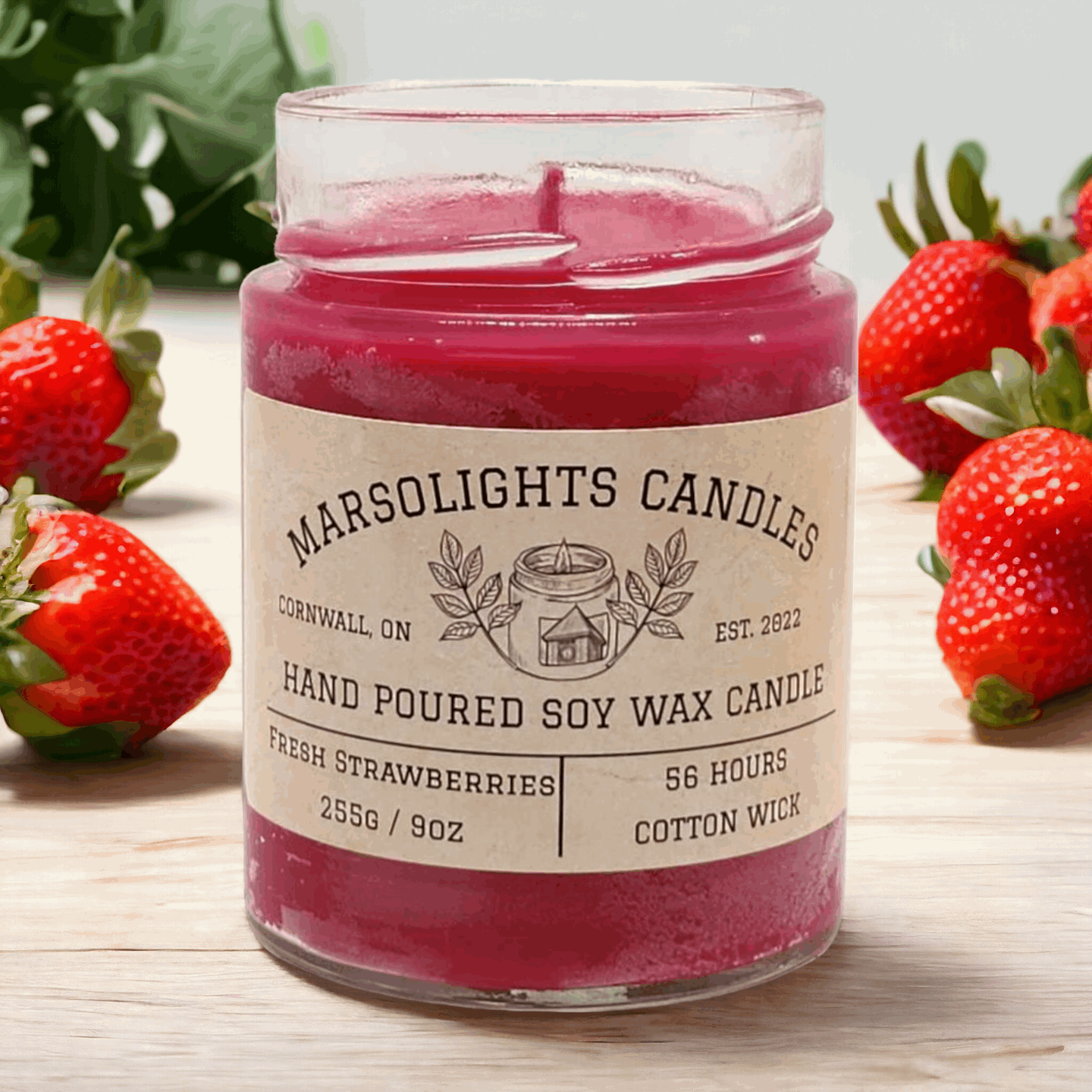 Fresh Strawberries - Soy Wax Candle