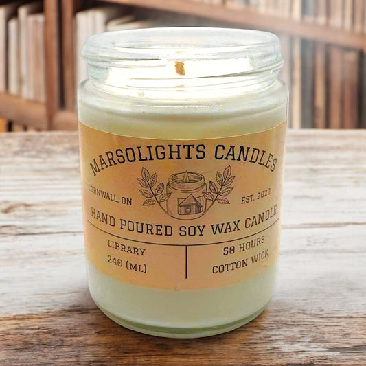 8 oz - Library - Soy Candle