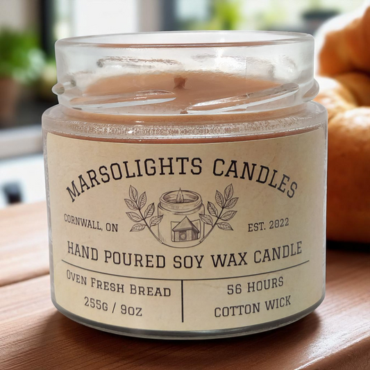 Made with Freedom Soy wax and premium fragrance oils, this cozy scent opens with the mouthwatering blend of fresh dough and aromatic seeds. A rich middle note of warm, creamy butter adds depth and indulgence, while the base of warm baked bread accord wraps your space in the comforting scent of just-out-of-the-oven loaves.