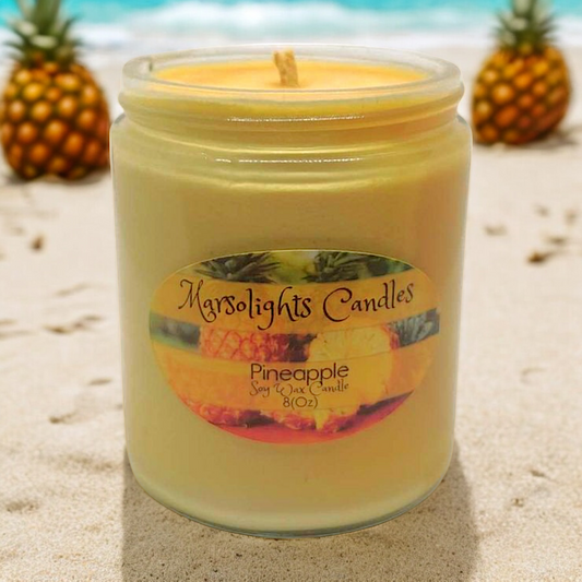 8 oz - Pineapple - Soy Candle