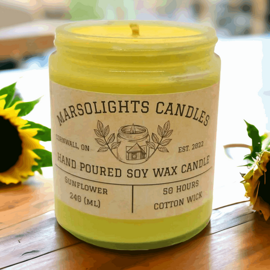 Sunflower - Soy Wax Candle (8 Ounce)