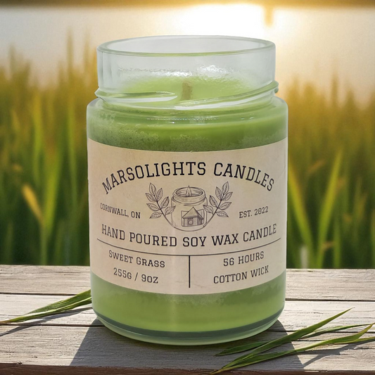 Bougie de soja Sweet Grass - Grand pot