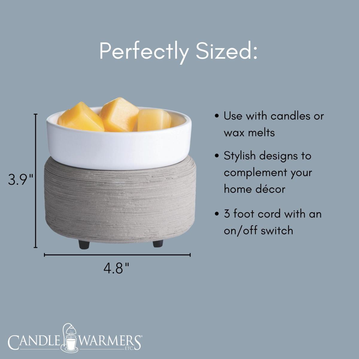 Grey 2-in-1 Wax Warmer