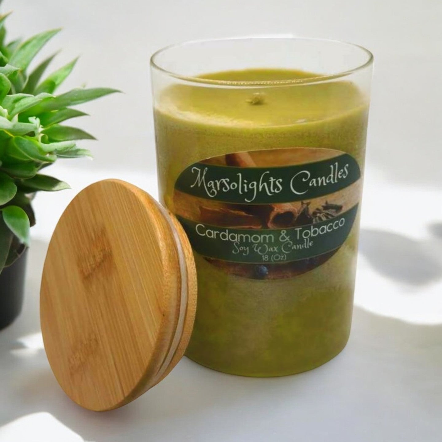 18 oz - Cardamom & Tobacco - Soy Candle