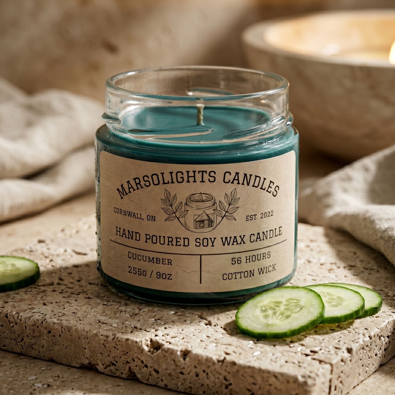 Cucumber -  Soy Candle
